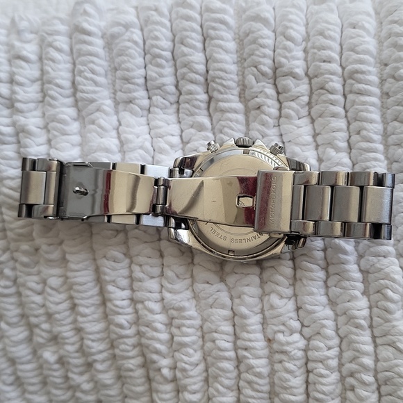 Michael Kors Silver-Tone Crystal Bezel Chronograph Watch - Picture 4 of 6